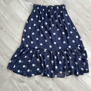 Women's LC Lauren Conrad Tiered Smock-Waist Midi Polka Dot Skirt